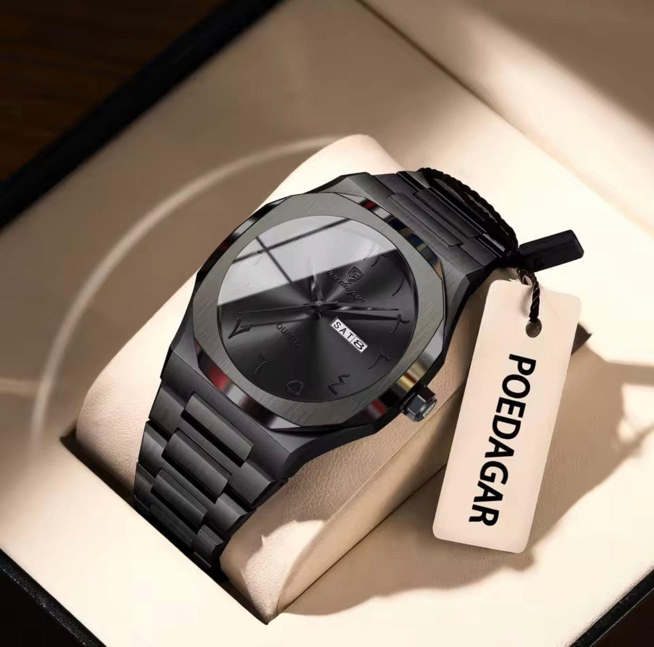 stainless steel watch