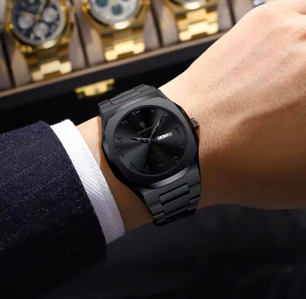 stainless steel watch